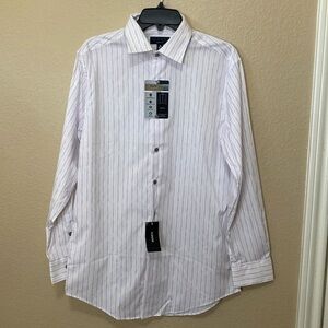 Men’s Alfani Slim Fit AlfaTech Stain Resistant Button Down Shirt Size M